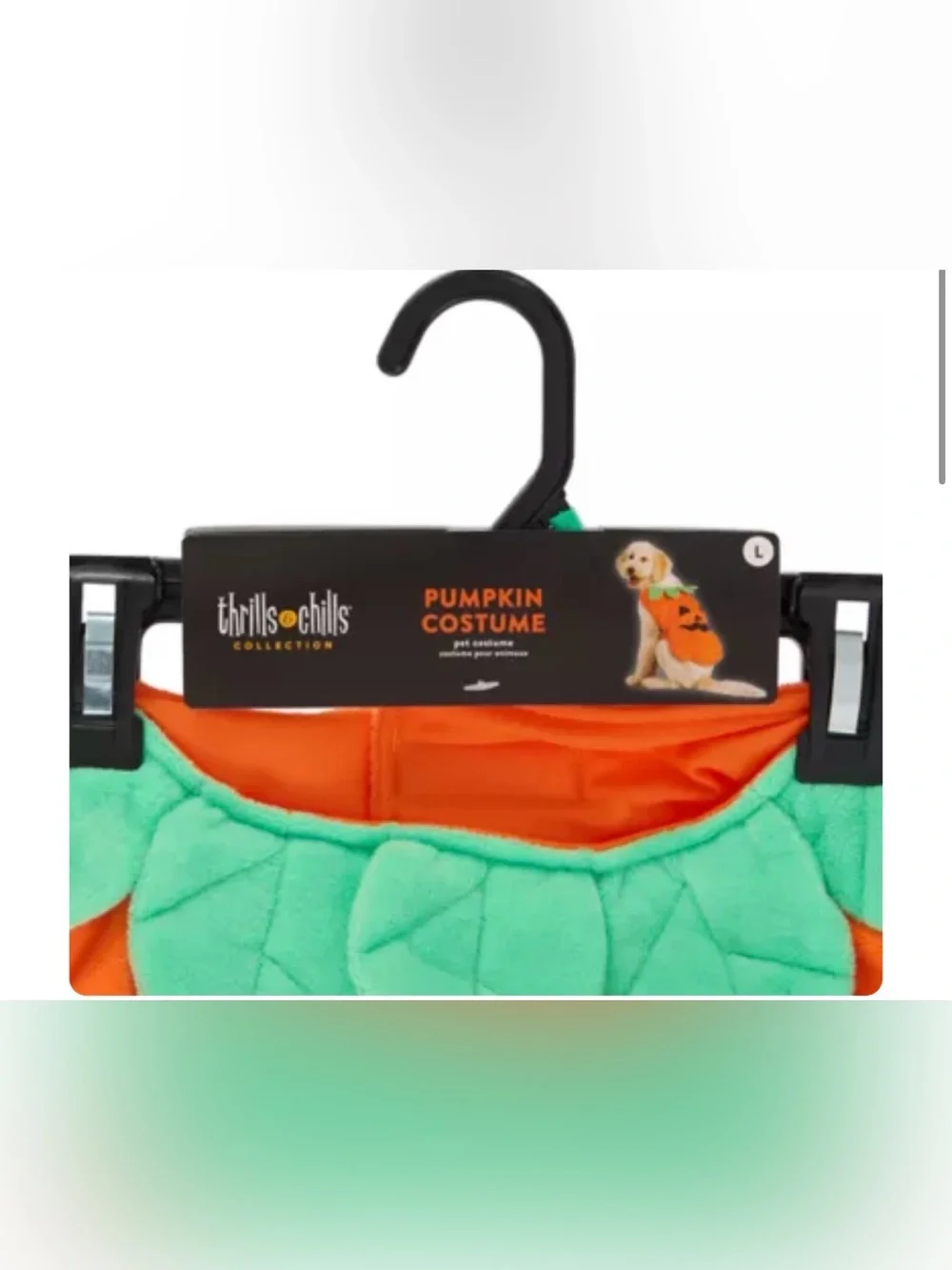 Pet Pumpkin Costume Jacket for Cats Orange